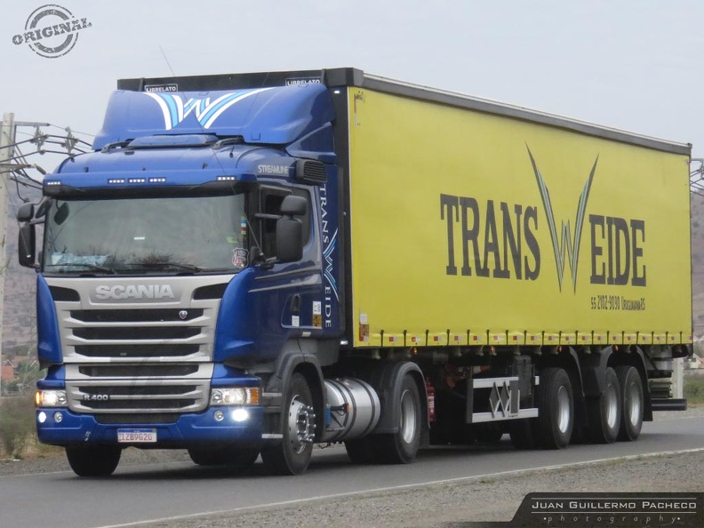 ► Scania R 400 A Streamline
► Trans Weide (BRA)
► Placa Patente: IZB9G20
► El Manzano, (Chile) C 0011.jpg