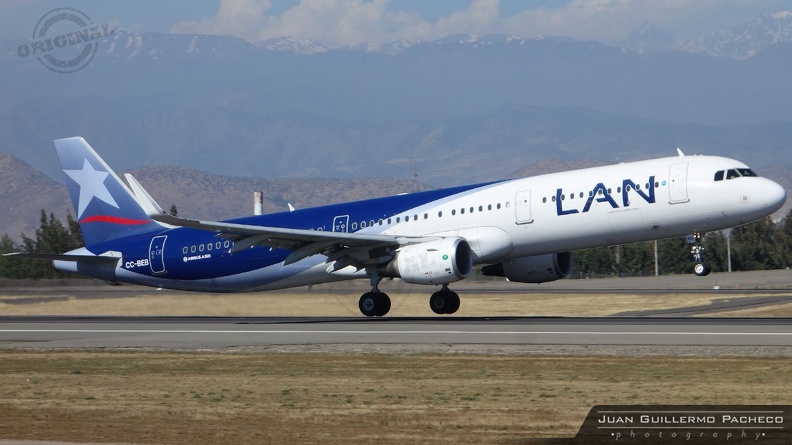 ► Model: Airbus A321-211
► Airline: LAN Airlines
► Reg: CC-BEB
► MSN: 6398
► Santiago de Chile Arturo Merino Benítez Int'l - (SCEL). Chile CC-BEB.jpg