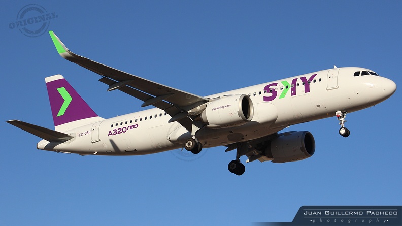 ► Model: Airbus A320-251N
► Airline: Sky Airline
► Reg: CC-DBH
► MSN: 10123
► Foto: Juan Guillermo Pacheco S ®
► Santiago de Chile Arturo Merino Benítez Int'l - (SCEL). Chile CC-DBH.jpg